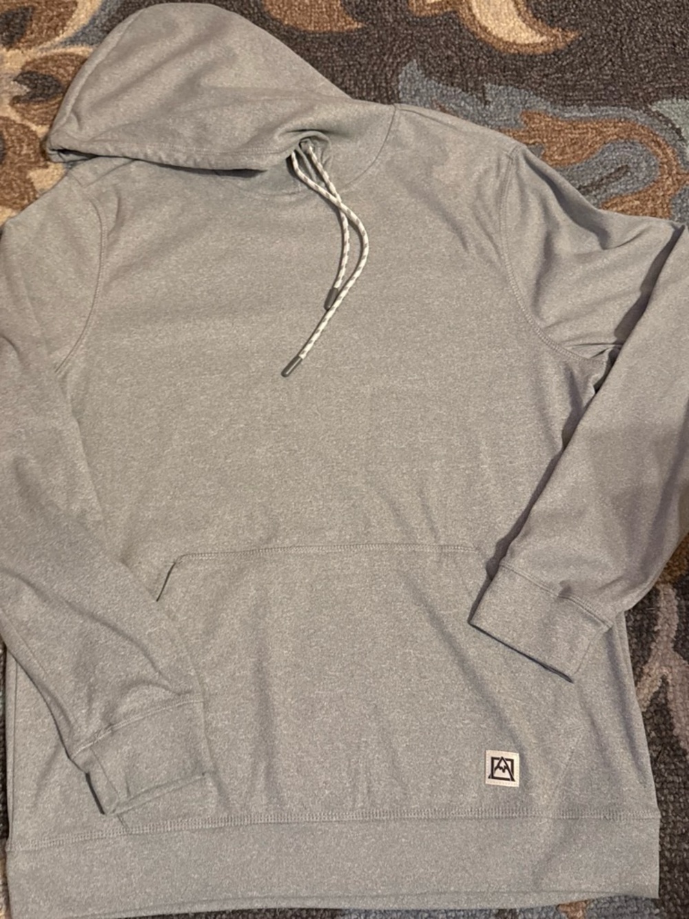 Avalanche Light Gray Pullover Hoodie with Drawcord